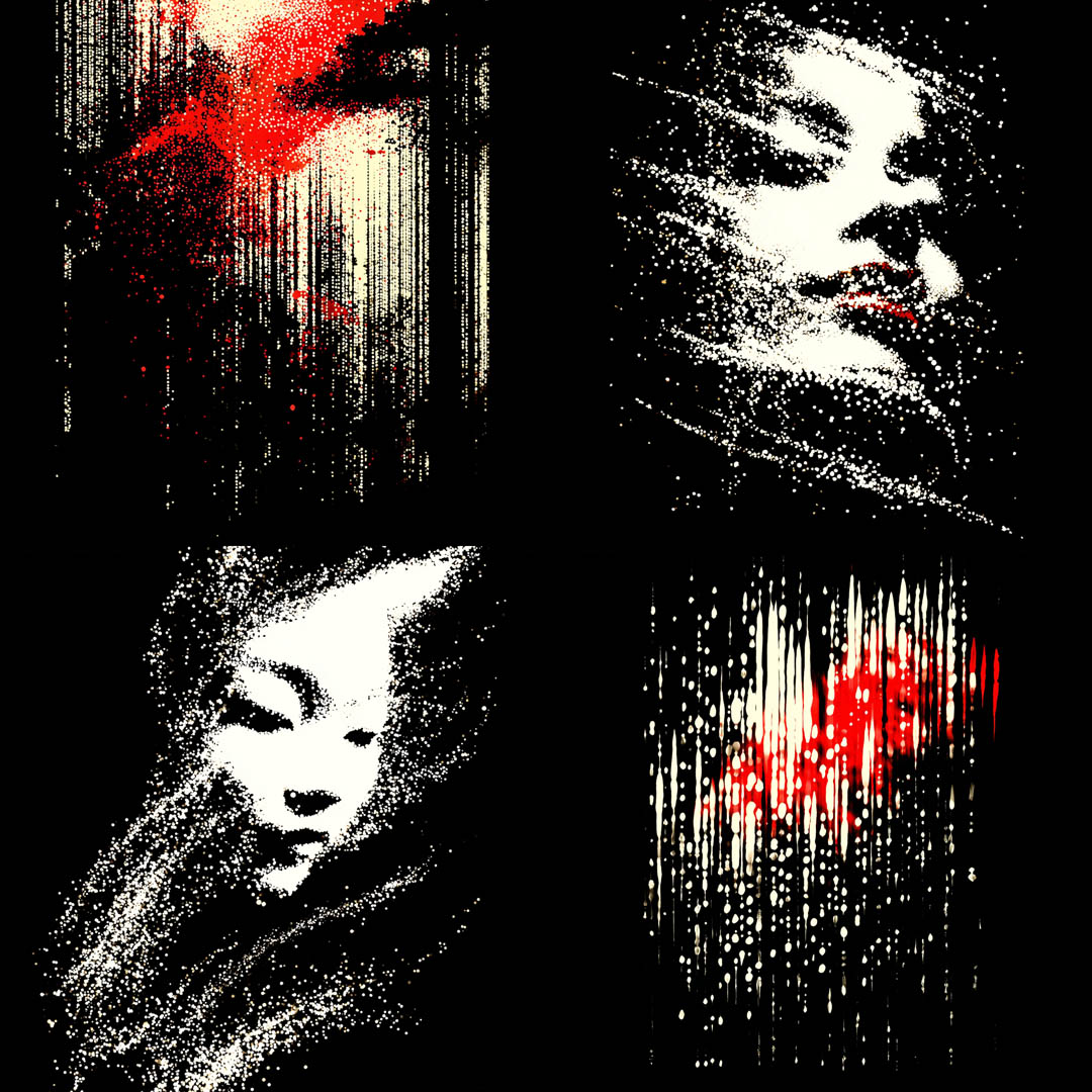 Abstract Noir Faces