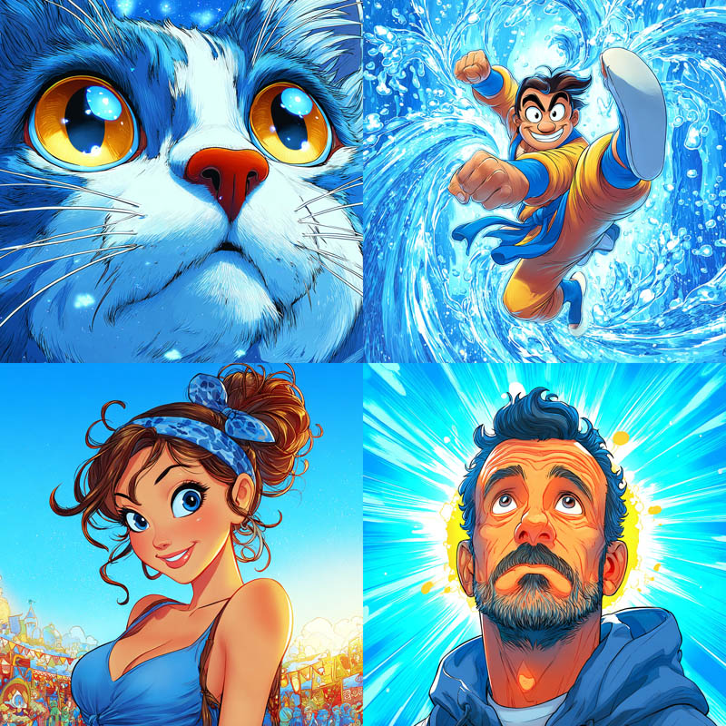 Dynamic Cartoon Portraiture