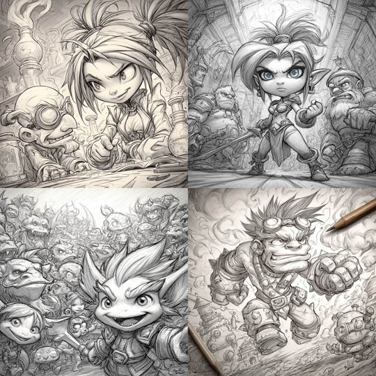 Fantasy Pencil Sketch