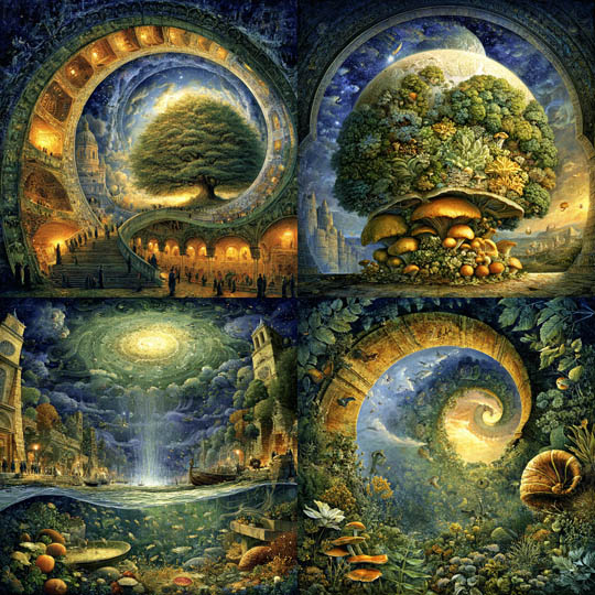 Surreal Botanical Cosmos