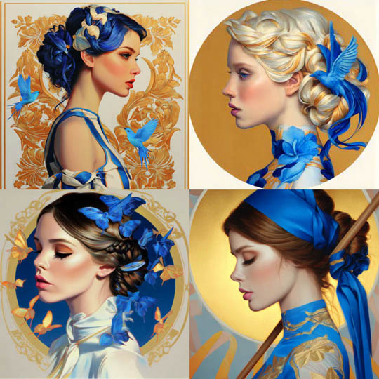Golden Nouveau Portraits