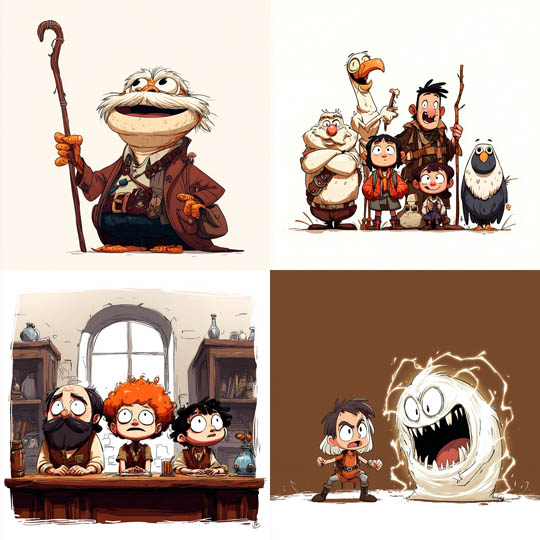 Whimsical Cartoon Adventure