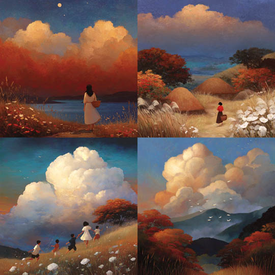 Romantic Pastoral Cloudscape