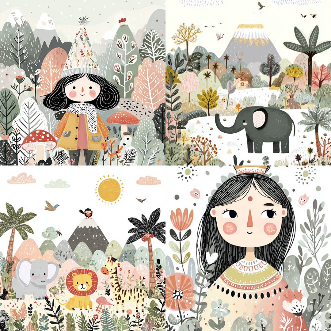 Gentle Children's Illustration