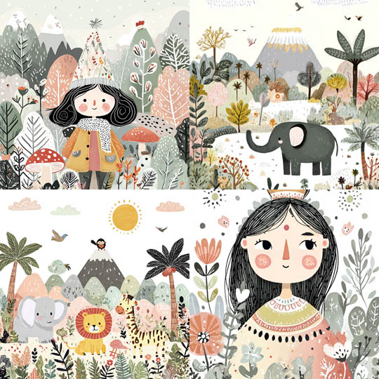 Gentle Children's Illustration