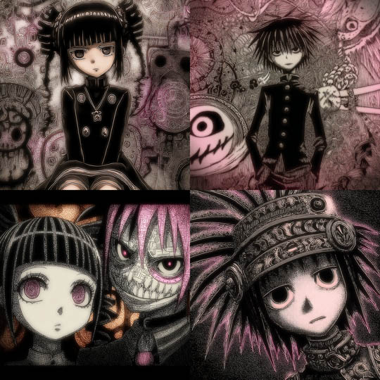 Gothic Manga Etching