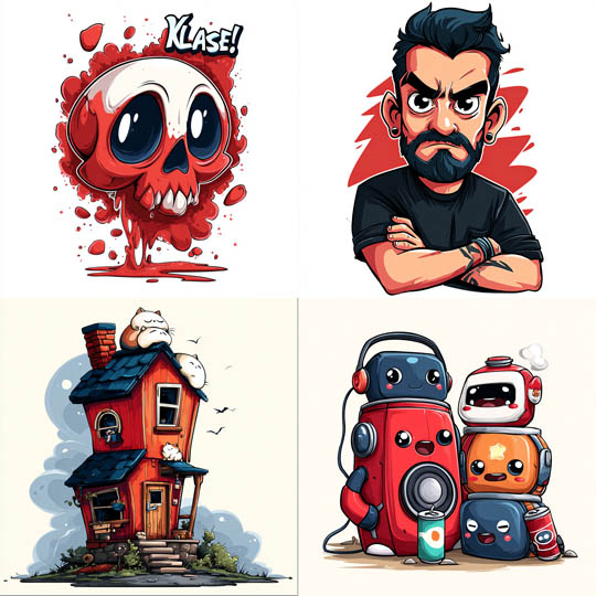 Whimsical Vector Cartoon