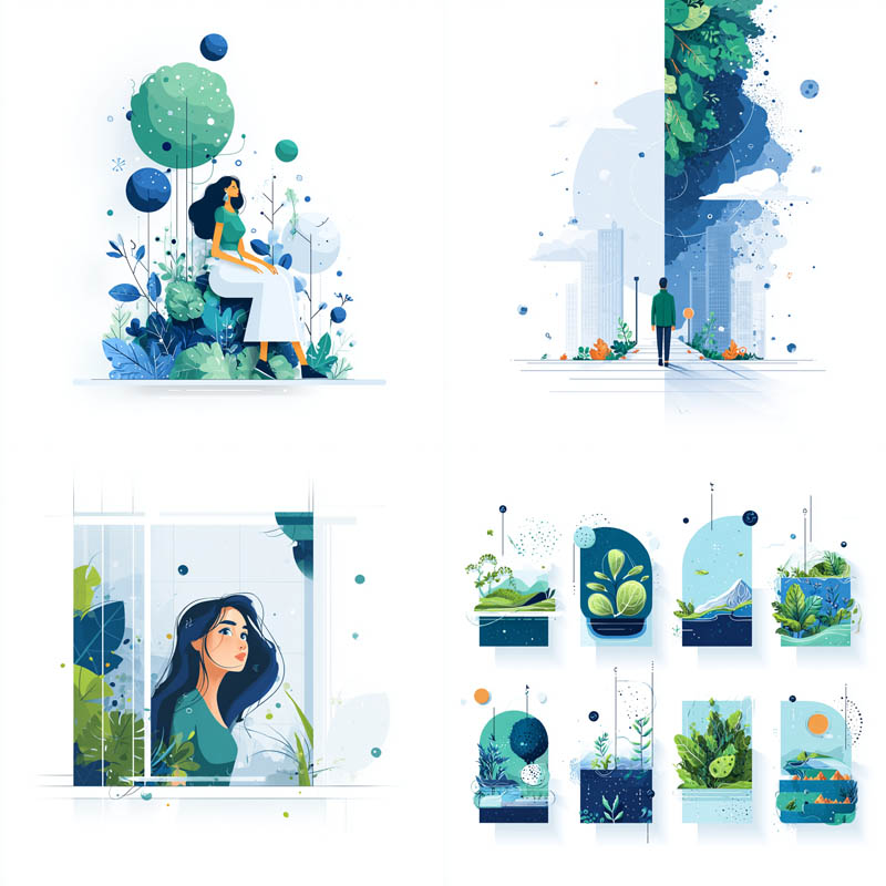 Eco Flat Infographics