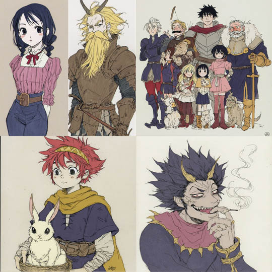 Character Sketch Anime Style