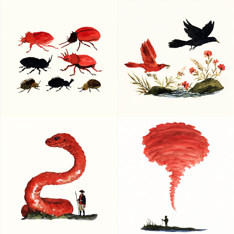 Naturalistic Watercolor Specimens