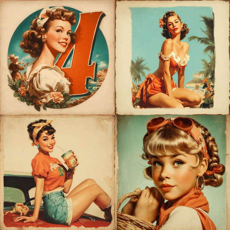 Vintage Pin-Up Glamour