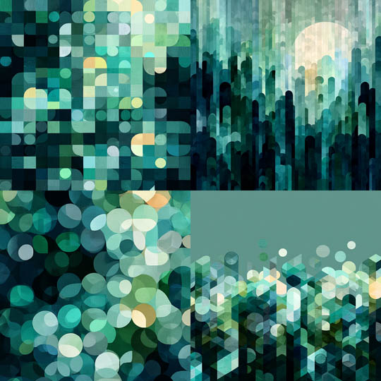 Geometric Abstract Mosaic