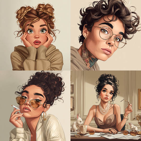 Contemporary Portrait Illustrations