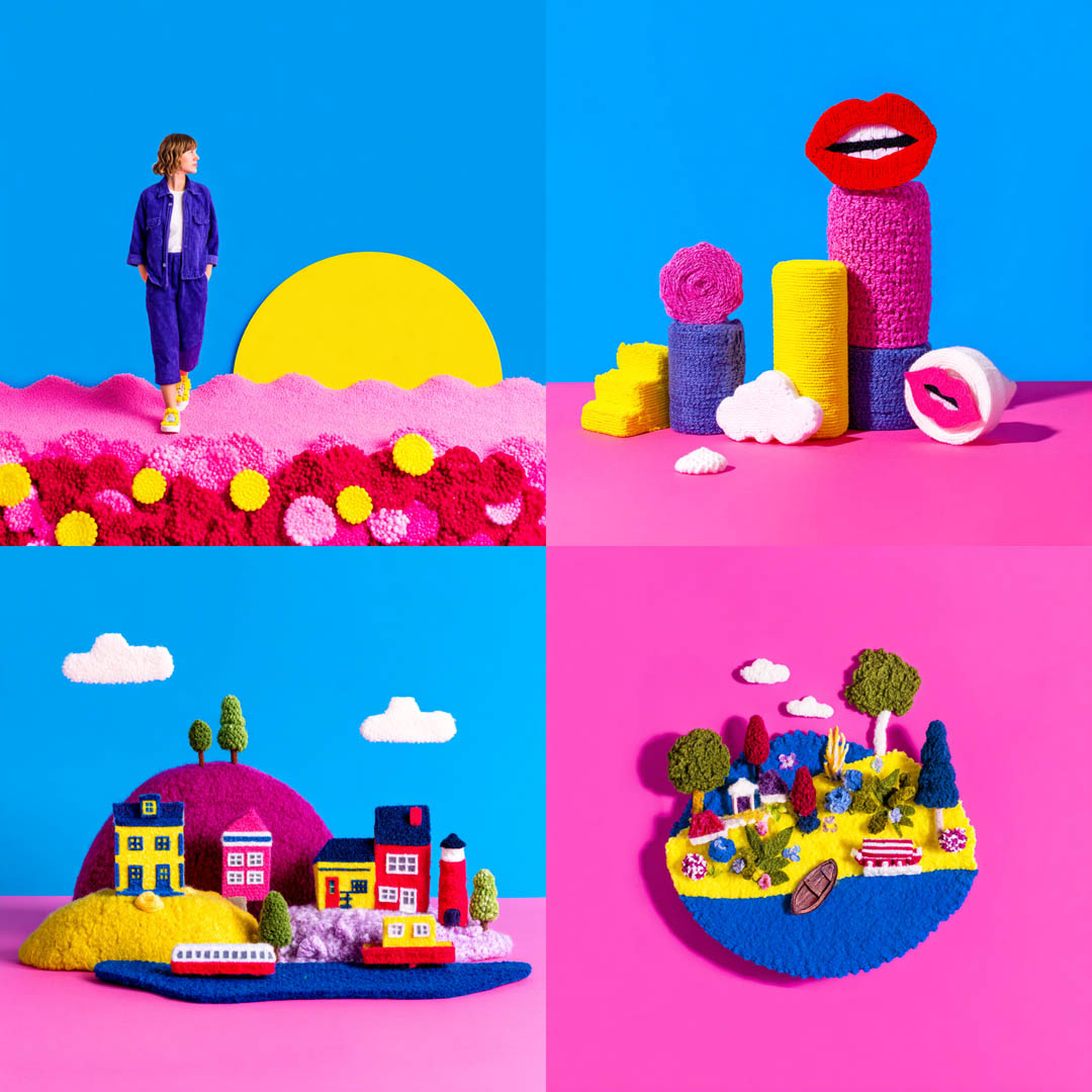 Textile Diorama Art