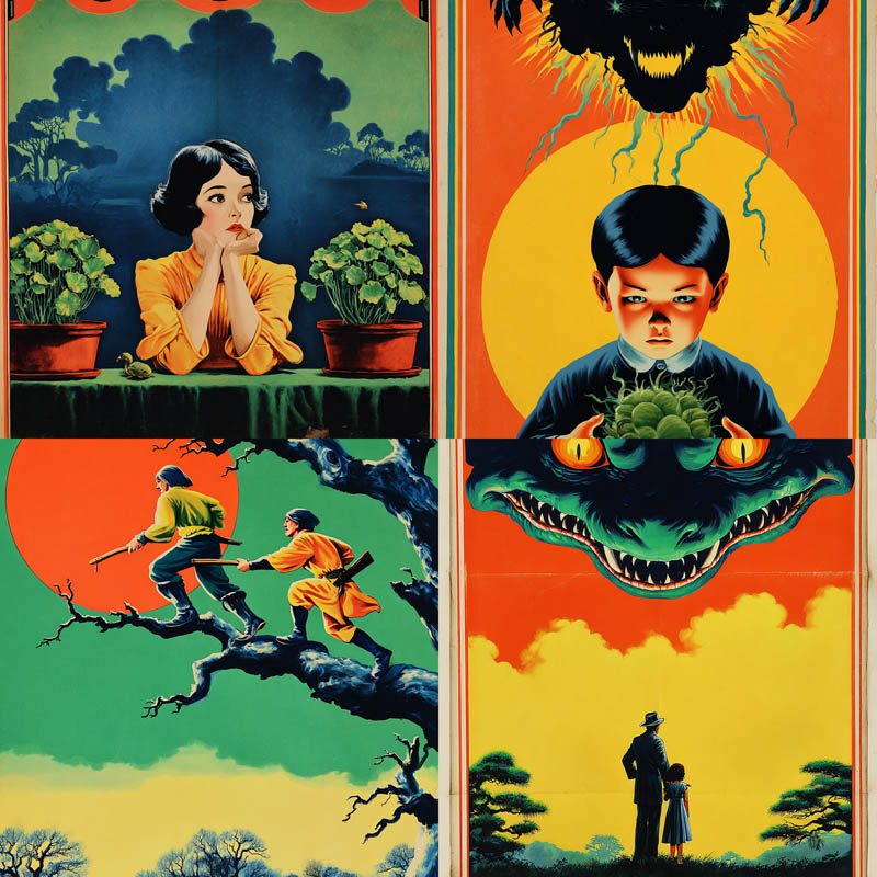 Retro Pulp Adventure Covers