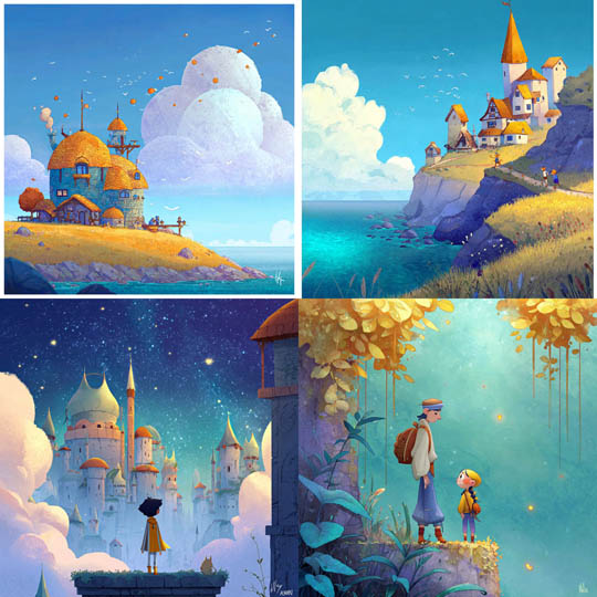 Storybook Cliffside Village