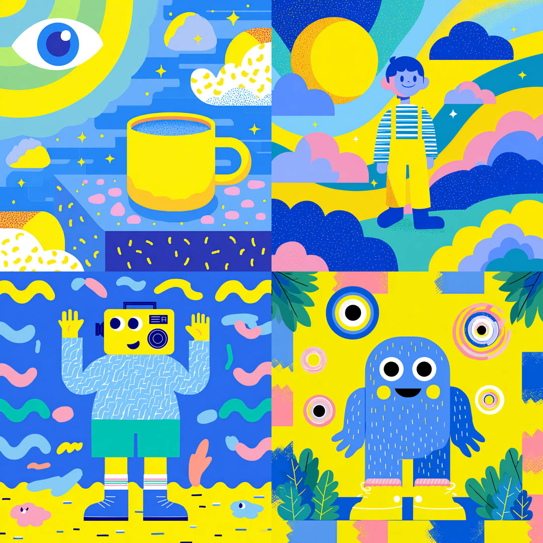 Bright Flat Graphics