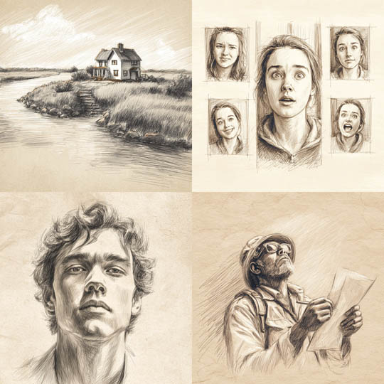 Sepia Sketch Realism