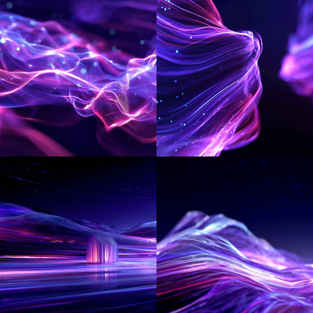 Neon Wave Fields