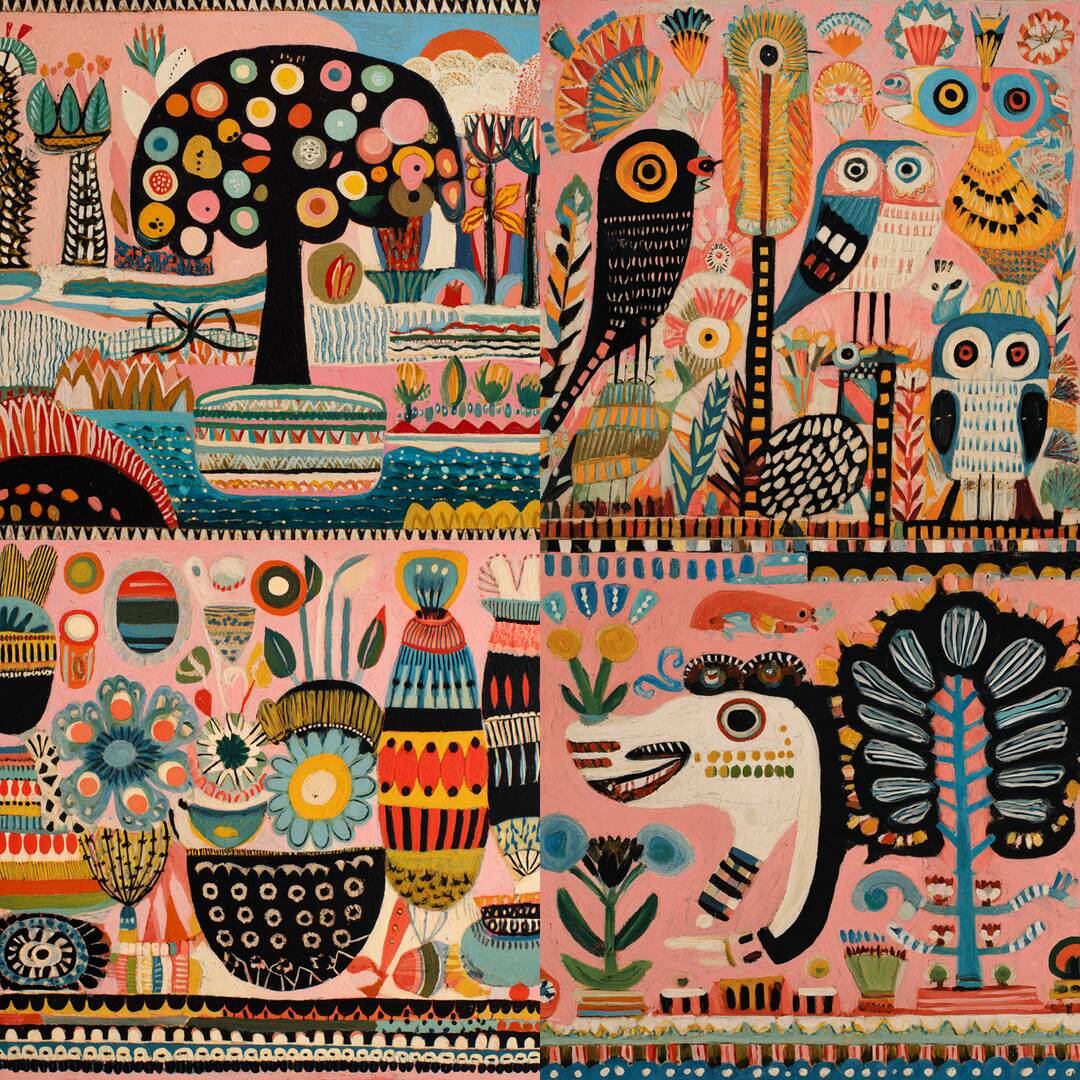 Folk Carnival Abstraction