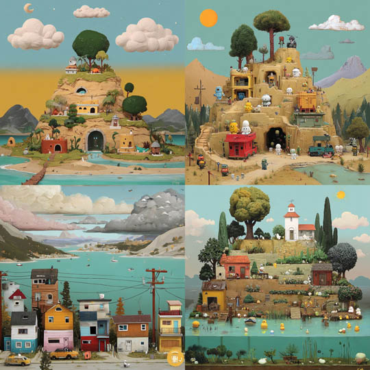 Whimsical Diorama Worlds