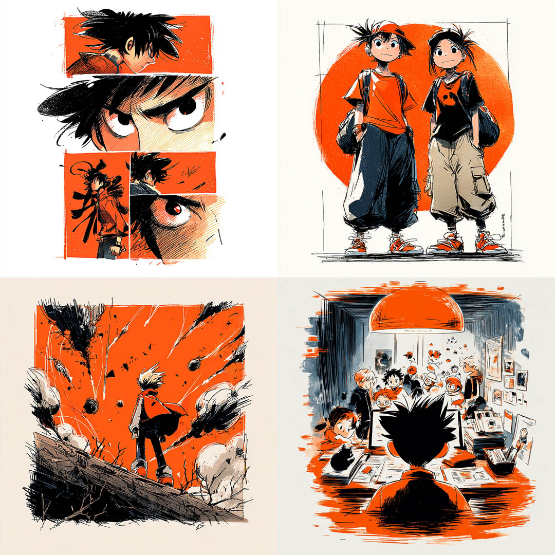Manga Action Sketch