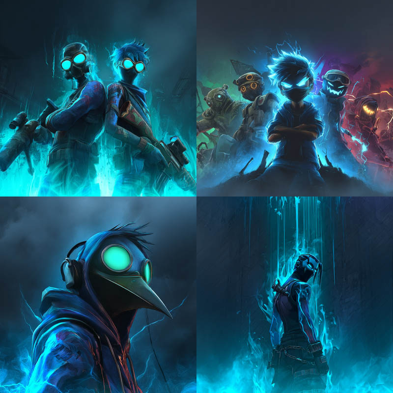 Neon Cyber Guardians