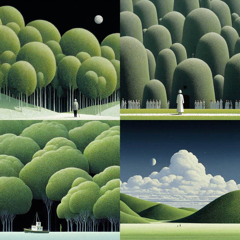 Pointillist Forest Realm