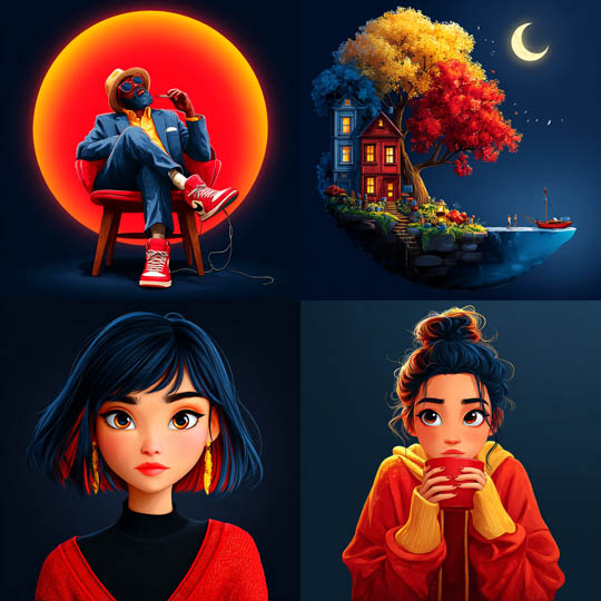 Neo-Cinematic Illustration