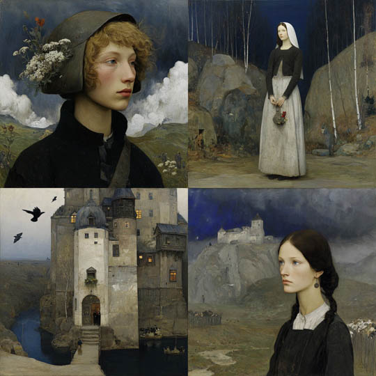 Romantic Symbolist Portraiture