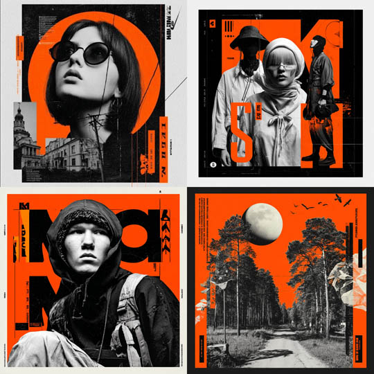 Neo-Constructivist Poster Art