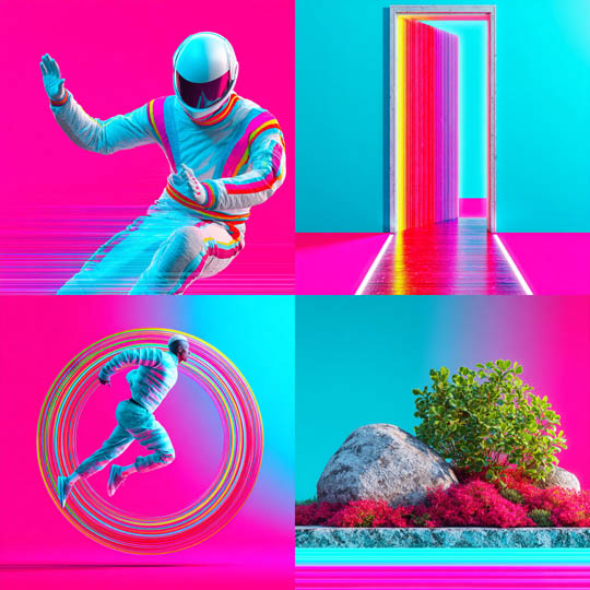 Hyperpop Neon CGI