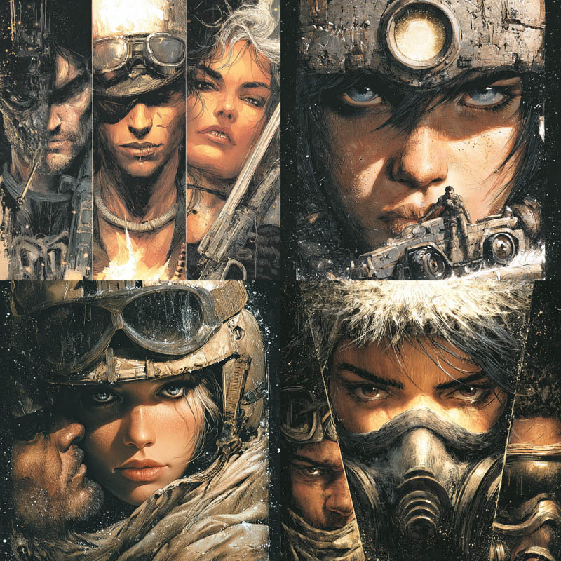 Steampunk Wasteland Warriors