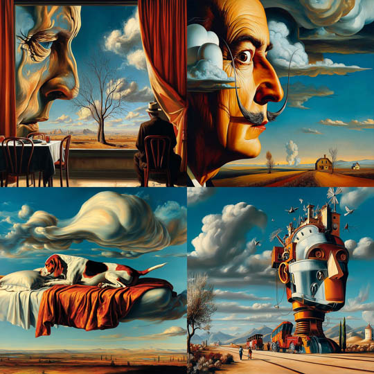 Retro Surreal Oilscape