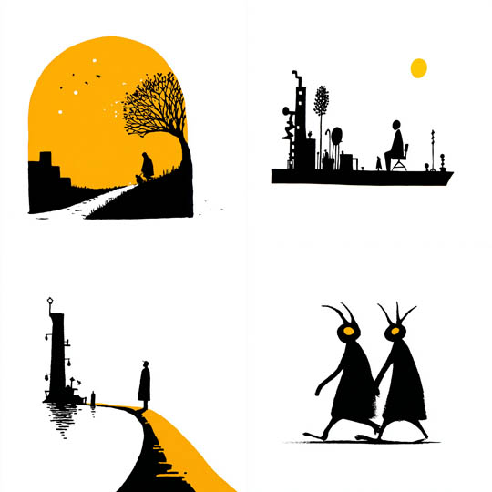 Bold Silhouette Minimalism