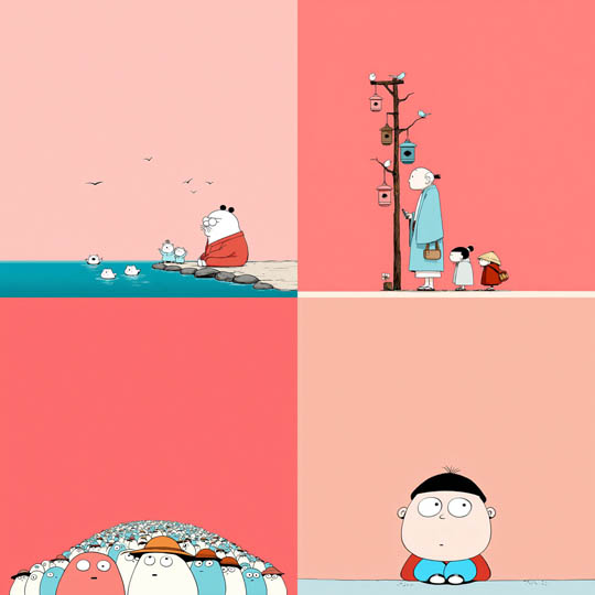 Minimal Whimsical Cartoon Flat