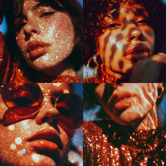 Glitter Fashion Portraiture