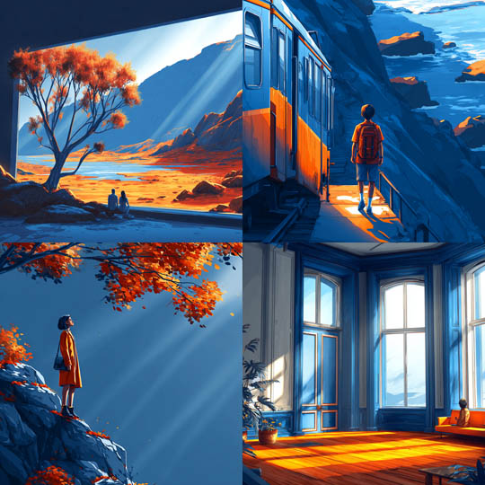 Vibrant Cinematic Concept Art