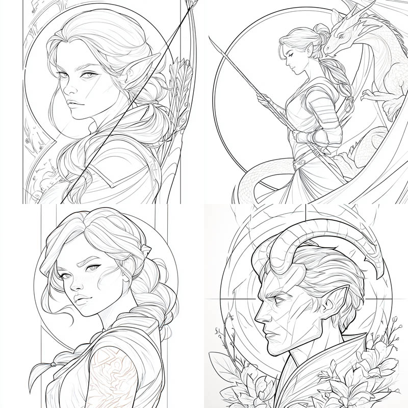 Ornate Fantasy Linework