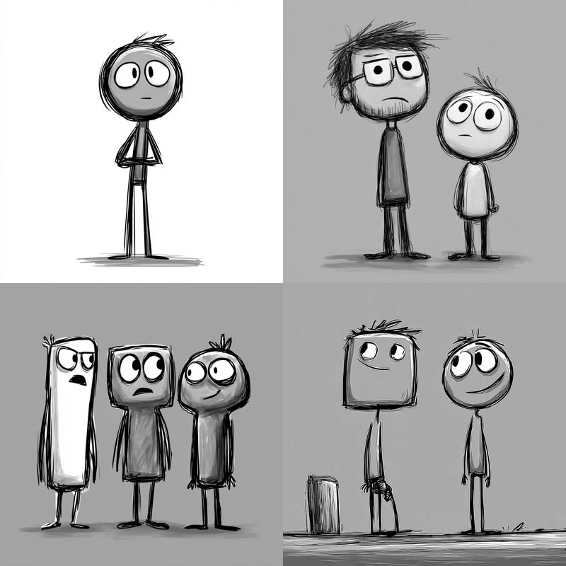 Whimsical Sketch Study