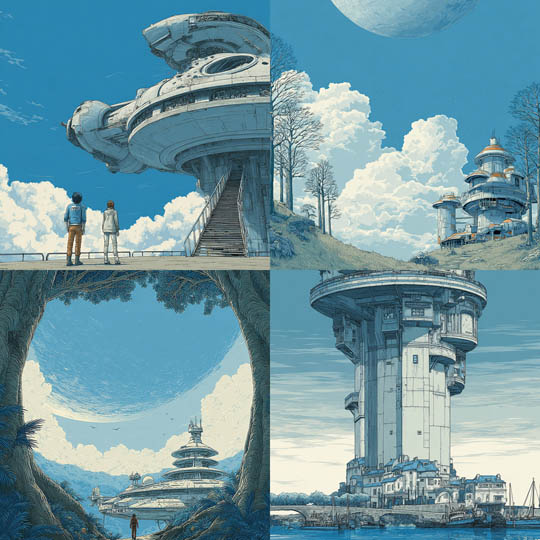 Retro Futuristic Architecture