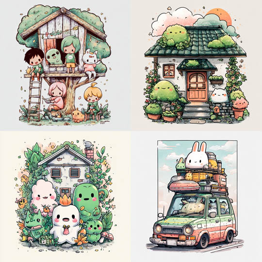 Whimsical Pastel Kawaii