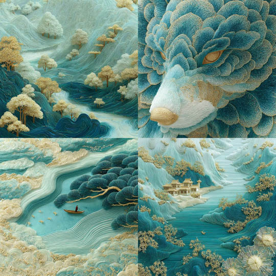 Flowing Silk Landscapes