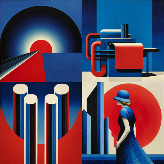 Geometric Bauhaus Abstraction