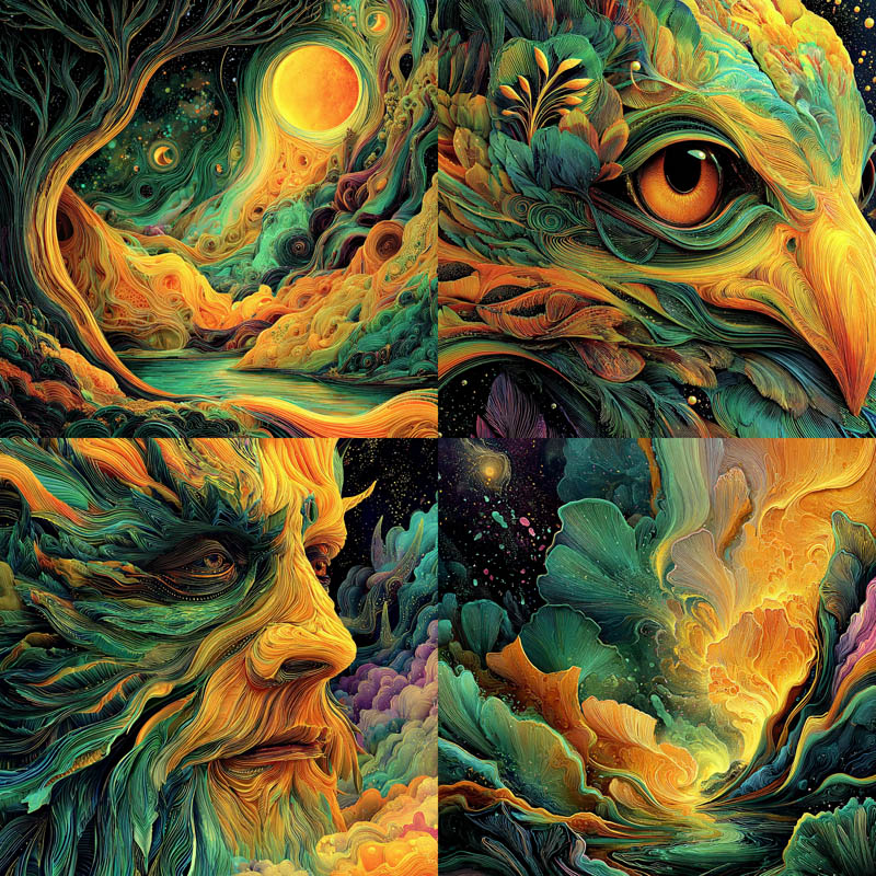 Psychedelic Organic Abstraction