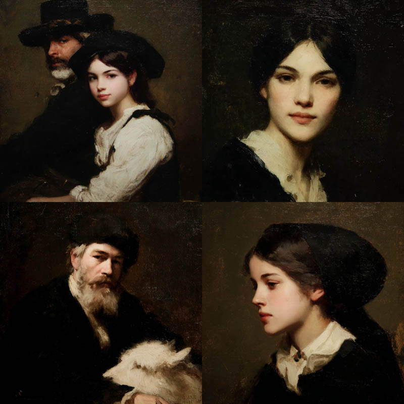 Classical Oil Portrait