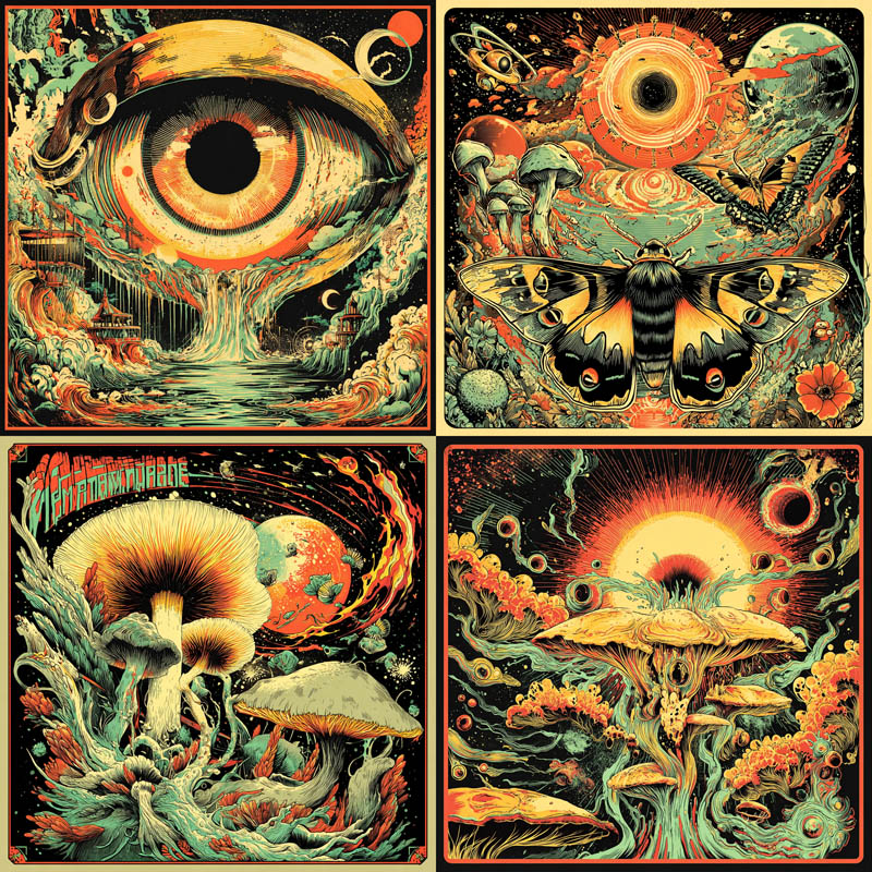 Psychedelic Organic Illustration