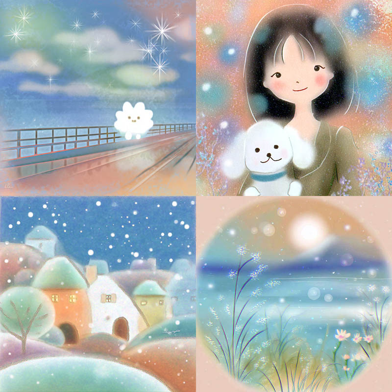 Dreamlike Pastel Scenes