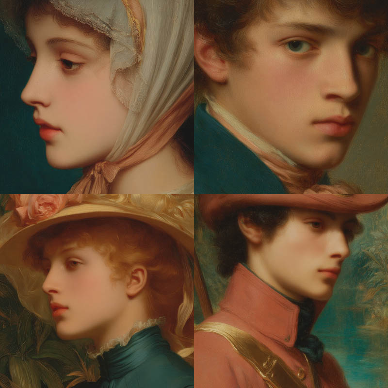 Neoclassical Portrait Elegance