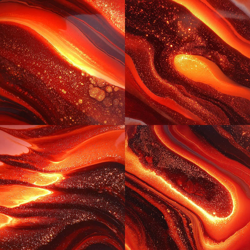 Molten Abstract Fluid Art